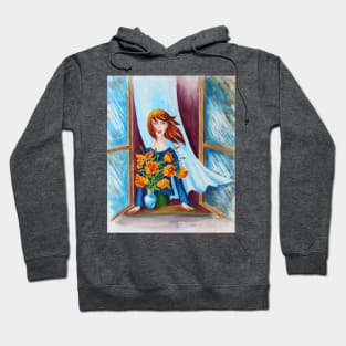 Morning Breeze Watercolor Painting Hoodie